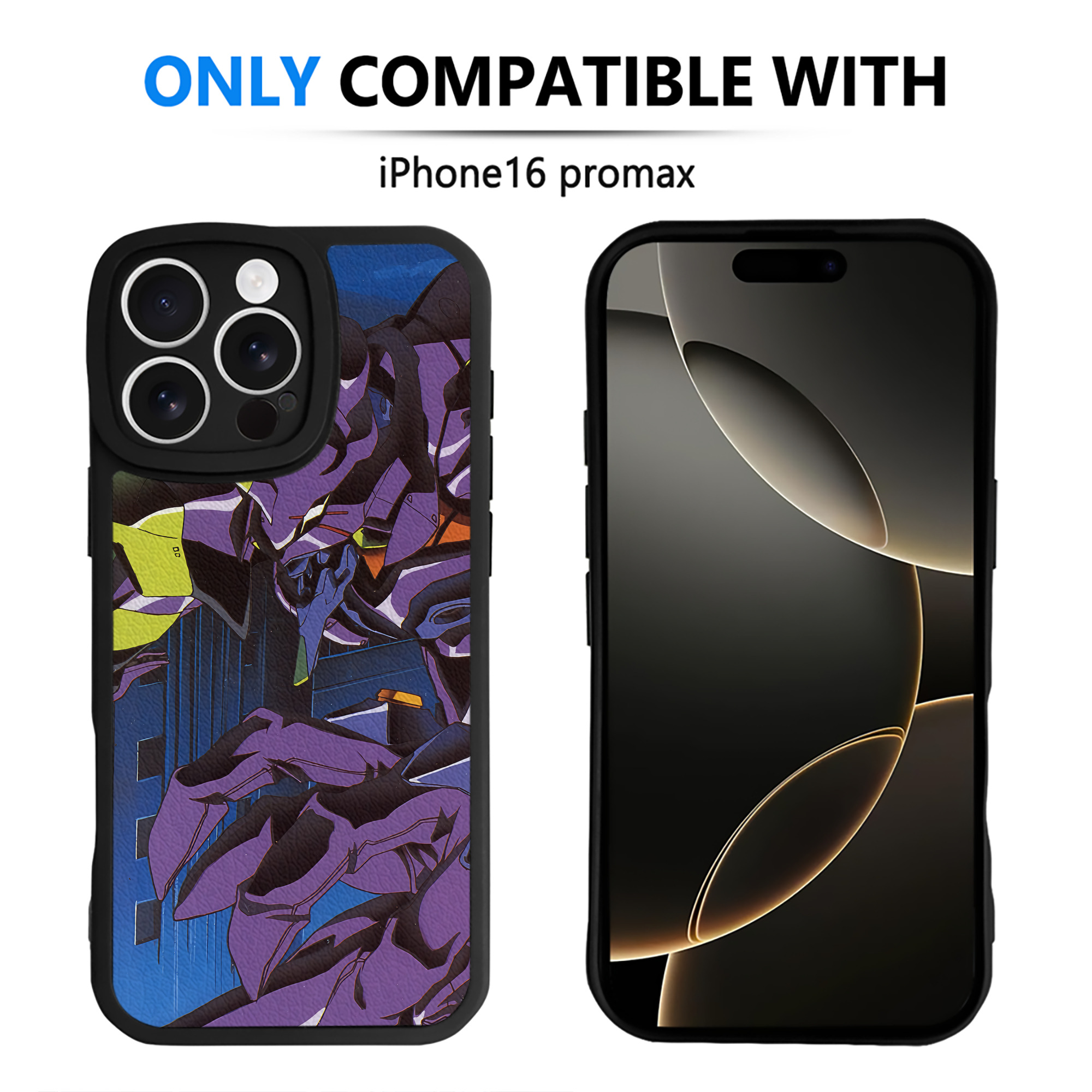 （画像用） EVA 新世紀エヴァンゲリオン 【iPhone 16シリーズ対応】シリコンスマホケース（レザー調） 材質：シリコン